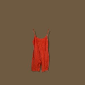 Desert orange short onesie